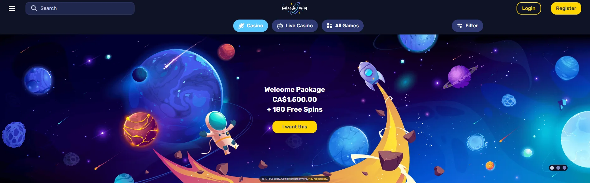 Galaxyno Casino Welcome Bonus