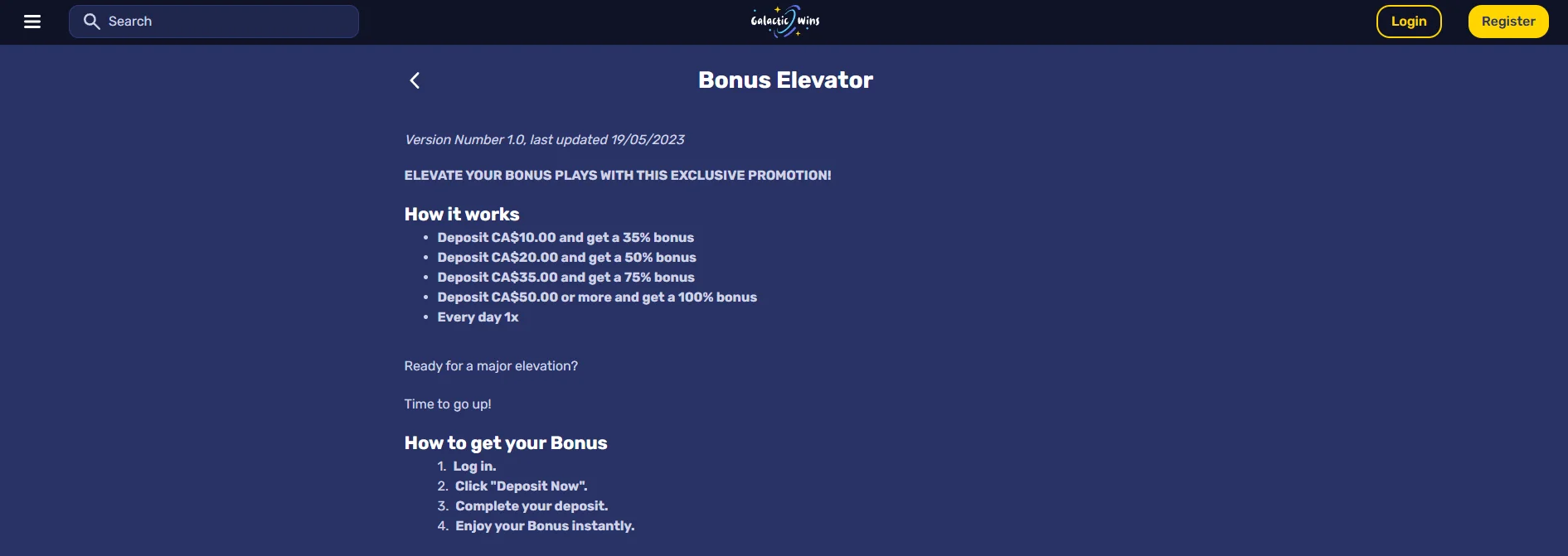 How Does a Galaxyno Casino Bonus Work